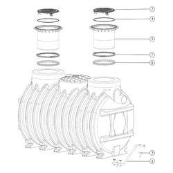 Kessel Fettabscheider EasyClean ground NS 30 Standard, 800-1.235mm, Klasse D... KESSEL-93930/120D 4026092046913 (Abb. 1)