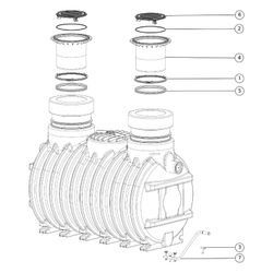Kessel Fettabscheider EasyClean ground NS 30 Standard, 1.155-1.775mm, Klasse D... KESSEL-93930/170D 4026092073414 (Abb. 1)