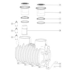 Kessel Koaleszenzabscheider EasyOil ground NS 15, 5.800L, PE, Schwarz... KESSEL-99715.80D 4026092027745 (Abb. 1)