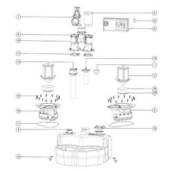 Kessel Aqualift F Hebeanlage Duo Comfort 400V, SPF 1500-S1, Schieber aus Kunststoff... KESSEL-11607 4026092071052 (Abb. 1)