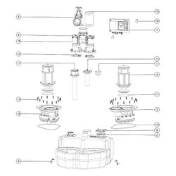 Kessel Hebeanlage Aqualift F Duo Comfort 230V, SPF 1400-S1, 7m Förderhöhe, Schieber aus K... KESSEL-11608 4026092071069 (Abb. 1)