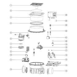 Kessel Pumpfix F Rückstaupumpanlage DN 200, Bodenplatte Schwarz... KESSEL-24200S 4026092046586 (Abb. 1)