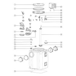 Kessel Aqualift S Hebeanlage 200 Duo GTF 1250 S1, freie Aufstellung... KESSEL-28518 4026092092941 (Abb. 1)