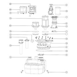 Kessel Aqualift F Hebeanlage Mono Comfort 230V SPF 1400-S3, Schieber aus Kunststoff... KESSEL-28648-C 4026092058480 (Abb. 1)