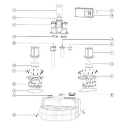 Kessel Aqualift F Hebeanlage Duo Standard 400V SPF 1500-S3, ohne Schieber, 8m Förderhöhe... KESSEL-28652 4026092005552 (Abb. 1)