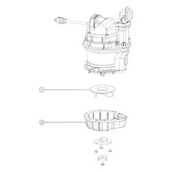 Kessel Austauschpumpe KTP/SPZ 1000 230V, mit verlängertem Druckabgang... KESSEL-28739 4026092051979 (Abb. 1)
