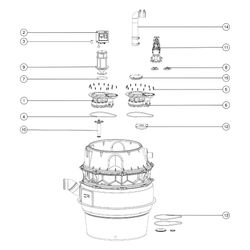 Kessel Aquapump Pumpstation XL Tronic 230V SPF 1400-S3, S3, mit Tauchglocke, niedrigste... KESSEL-8742012 4026092069479 (Abb. 1)