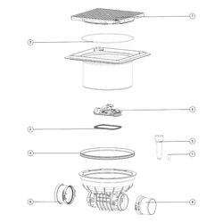 Kessel Staufix Reinigungsrohr DN 100, Bodenplatte Schwarz... KESSEL-700100.10S 4026092075890 (Abb. 1)