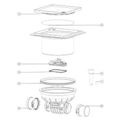 Kessel Staufix Reinigungsrohr DN 100, Bodenplatte befliesbar... KESSEL-700100.10X 4026092075906 (Abb. 1)