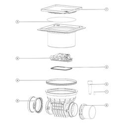 Kessel Staufix Reinigungsrohr DN 150, Bodenplatte befliesbar... KESSEL-700150.10X 4026092075968 (Abb. 1)