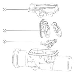 Kessel Rückstauverschluss Staufix DN 50 Typ 2... KESSEL-73050 4026092027394 (Abb. 1)