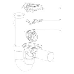 Kessel Rückstauverschluss Staufix Siphon DN 50 Waschmaschine Typ 5... KESSEL-73052 4026092027615 (Abb. 1)