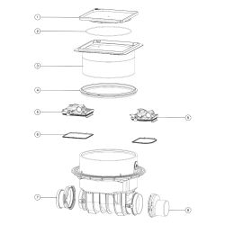 Kessel Controlfix Reinigungsrohr DN 125, Bodenplatte befliesbar... KESSEL-80125X 4026092004081 (Abb. 1)