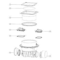 Kessel Controlfix Reinigungsrohr DN 200, Bodenplatte befliesbar... KESSEL-80200X 4026092046654 (Abb. 1)
