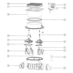 Kessel Rückstauautomat Staufix FKA, DN 100, Schaltgerät Comfort, Bodenplatte Schwarz... KESSEL-84100S 4026092046371 (Abb. 1)