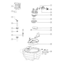 Kessel Hebeanlage Aqualift F Compact Mono 230V SPZ 1000, max. Förderhöhe 10m, freie Aufst... KESSEL-28717 4026092093405 (Abb. 1)