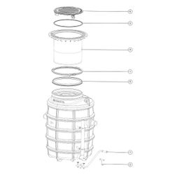 Kessel Fettabscheider EasyClean ground NS 2 Direct, 800-1.200mm, Klasse D, links... KESSEL-93002.120D-DL 4026092095096 (Abb. 1)