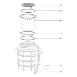 Kessel Fettabscheider EasyClean ground NS 2 Direct, 550-950mm, Klasse D, links... KESSEL-93002.80D-DL 4026092095058 (Abb. 1)