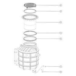 Kessel Fettabscheider EasyClean ground NS 2 Direct, 550-950mm, Klasse D, rechts... KESSEL-93002.80D-DR 4026092095041 (Abb. 1)