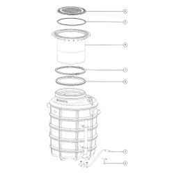 Kessel Fettabscheider EasyClean ground NS 4 Direct, 550-950mm, Klasse A/B, links... KESSEL-93004.80B-DL 4026092094990 (Abb. 1)