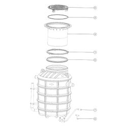 Kessel Fettabscheider EasyClean ground NS 4 Direct, 550-950mm, Klasse D, rechts... KESSEL-93004.80D-DR 4026092094860 (Abb. 1)