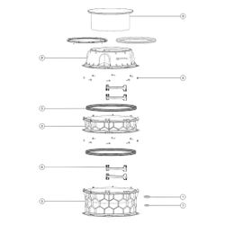 Kessel Schachtmodul, 3.625-3.874mm, Klasse K 3, PE-HD, Schwarz... KESSEL-8740135 4026092077092 (Abb. 1)