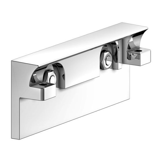 Keuco Klebe-Set 8 für 12862, 12873, mit Wandanbindung, Verchromt, 04994000800