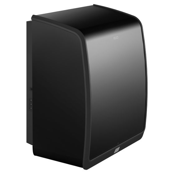 Keuco Hagleitner Papiertuchspender Wandmodell, energieBOX L, Akku 12V, Hybrid Schwarz matt, 05685370000