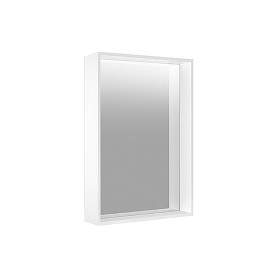 KEUCO Lichtspiegel Plan 07897, silber-gebeizt-eloxiert, 460x850x105 mm