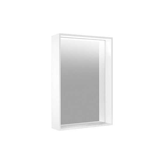 KEUCO Lichtspiegel Plan 07897, silber-gebeizt-eloxiert, 500x700x105 mm