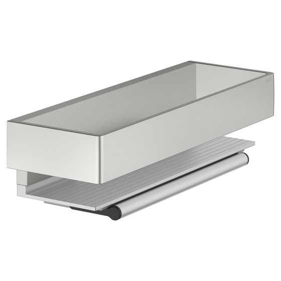 Keuco Edition 11 Duschablage mit Glasabzieher, Edelstahl-finish/Alu, 11159060000