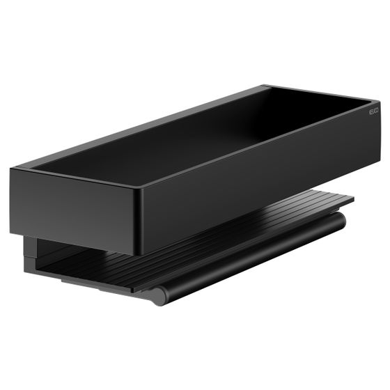 Keuco Edition 11 Duschablage mit Glasabzieher, Schwarz matt, 11159370000