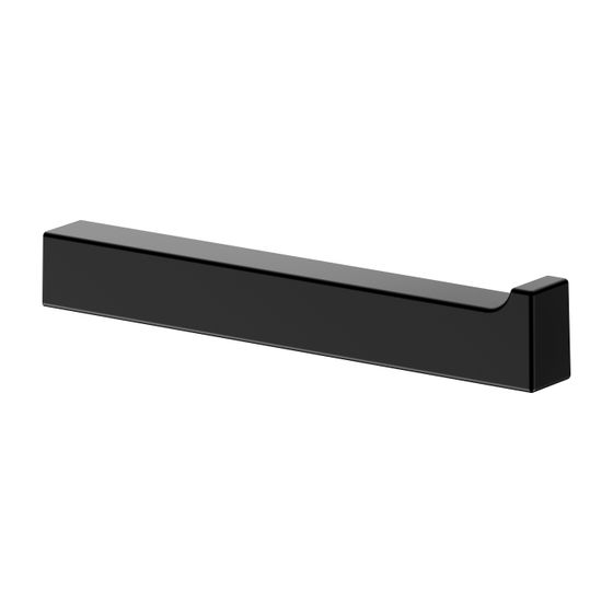 Keuco Edition 11Toilettenpapier-Ersatzrollenhalter, 1 Rolle, Rollenbreite 120mm, Montage waagerecht, Schwarz-matt, 11163370000