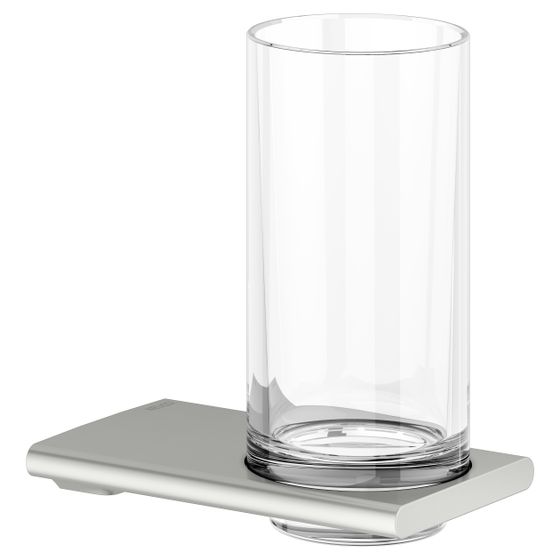 Keuco Edition 400 Glashalter, Echtkristall-Glas, Edelstahl-finish, 11550069000