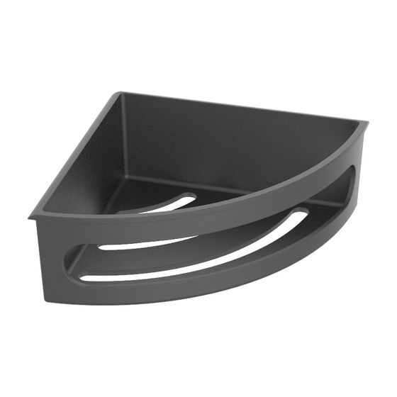 Keuco Elegance Kunststoff-Einsatz für Eckduschkorb, 175x175x68mm, Anthrazit, 11657000101