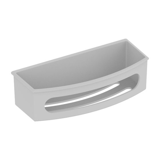 Keuco Elegance Kunststoff-Einsatz für Duschkorb, 233x101x68mm, Weiß, 11658000100