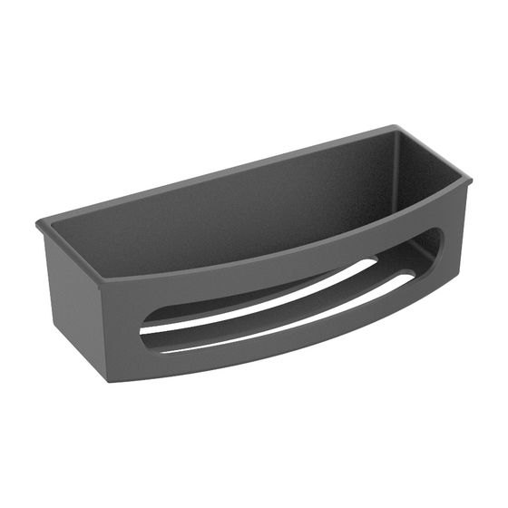 Keuco Elegance Kunststoff-Einsatz für Duschkorb, 233x101x68mm, Anthrazit, 11658000101