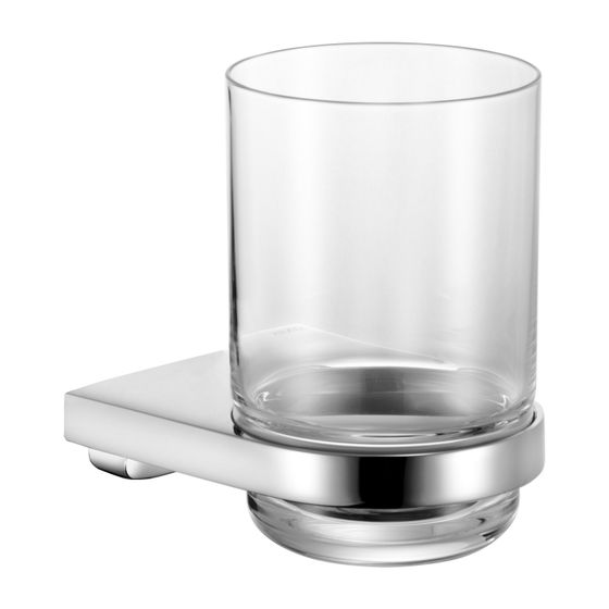 KEUCO Glashalter Collection Moll 12750, komplett mit Echtkristall-Glas