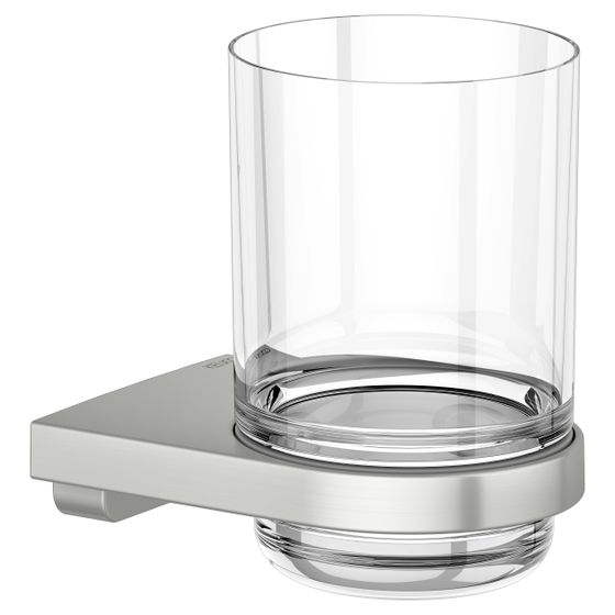 Keuco Collection Moll Glashalter, verdeckte Befestigung, Edelstahl-finish, 12750069000