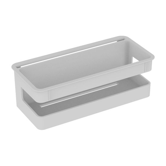 Keuco Collection Moll Kunststoff-Einsatz für Duschkorb mit Schlitz 240x110x80mm, Weiß, 12759000100