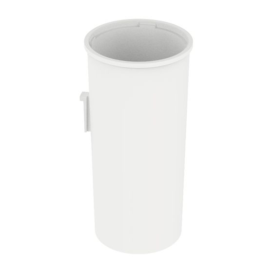 Keuco Collection Moll Kunststoff-Behälter für Toilettenbürstengarnitur, D 89x185mm, Weiß, 12764000100