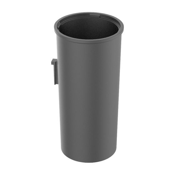 Keuco Collection Moll Kunststoff-Behälter für Toilettenbürstengarnitur D 89x185mm, Anthrazit, 12764000101