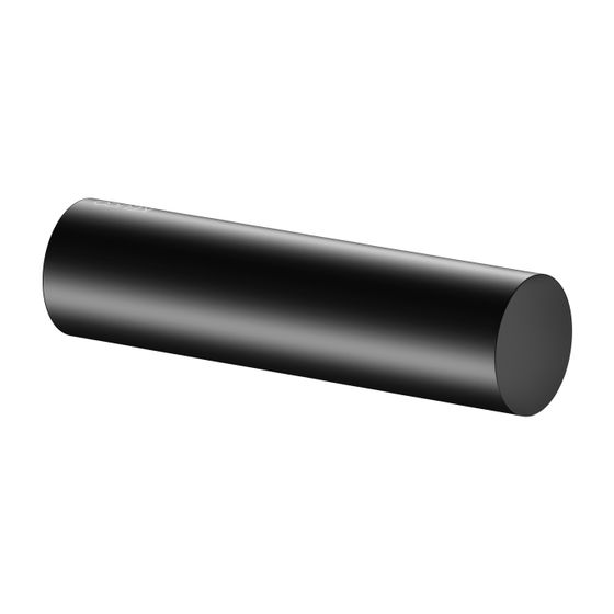 Keuco Reva Toilettenpapier-Ersatzrollenhalter, 1 Rolle, Rollenbreite 120mm, Montage waagerecht, Schwarz matt, 12863370000