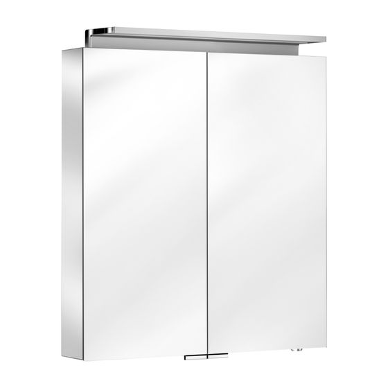 KEUCO Spiegelschrank Royal L1 13602, silber-eloxiert, 650x742x150 mm