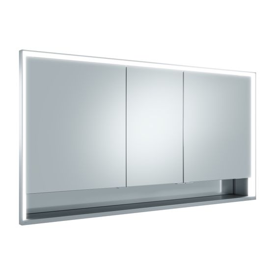 KEUCO Spiegelschrank Royal Lumos 14316, mit Ablagef., Einbau, silber-eloxiert, 1400x735x165mm, DALI