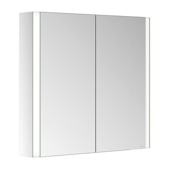 Keuco Somaris Spiegelschrank Wandvorbau 2-türig, mit 1 Steckdose, 800x710x128mm, Verspiegelt