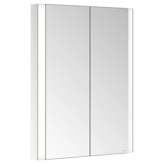 Keuco Somaris Spiegelschrank Wandeinbau 2-türig, mit Spiegelheizung und 1 Steckdose, 600x710x115mm, Verspiegelt