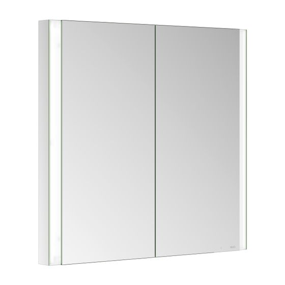 Keuco Somaris Spiegelschrank Wandeinbau 2-türig, mit 1 Steckdose, 800x710x115mm, Verspiegelt