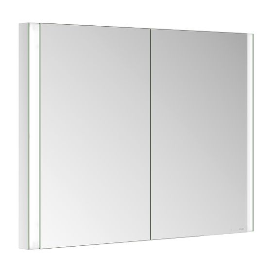 Keuco Somaris Spiegelschrank Wandeinbau 2-türig, mit 1 Steckdose, 1000x710x115mm, Verspiegelt