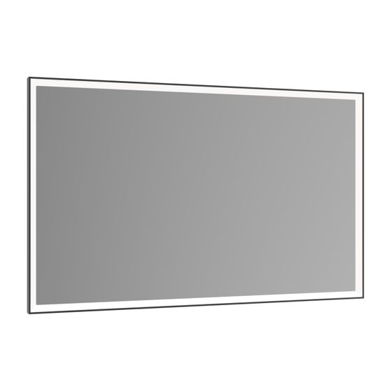 KEUCO Royal Lumos Spiegel 14597, schwarz-eloxiert, 1050 x 650 x 60 mm